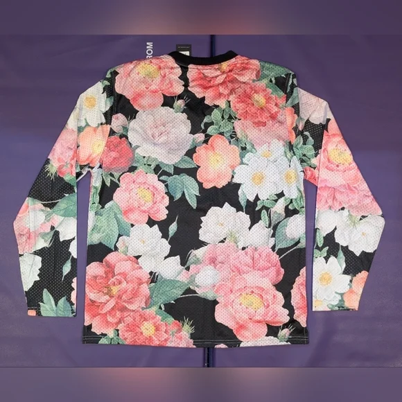 Primitive Mens Eden Hockey Jersey Size Large Black Floral Sublimated Artwork - Picture 4 of 4